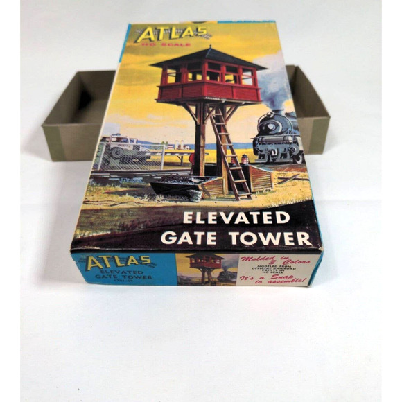 Vintage Atlas HO Scale #701 Elevated Gate Tower New In Box - Picture 4 of 7
